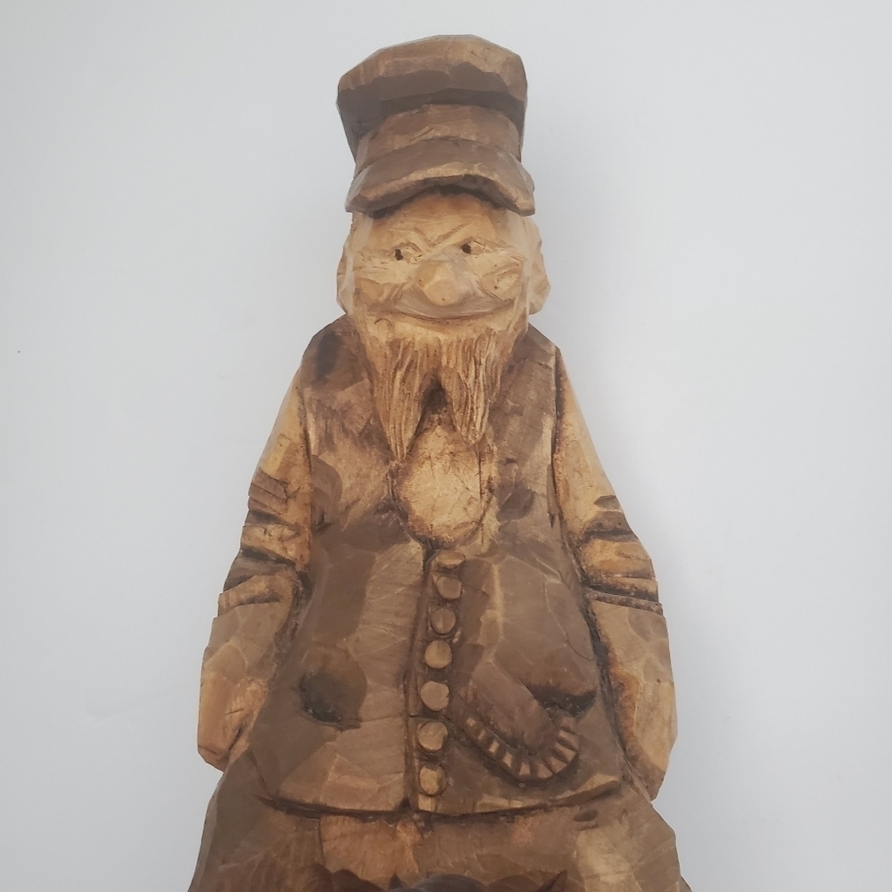vintage Rare Hand Carved Folk Art Couple - Picture 5 of 9